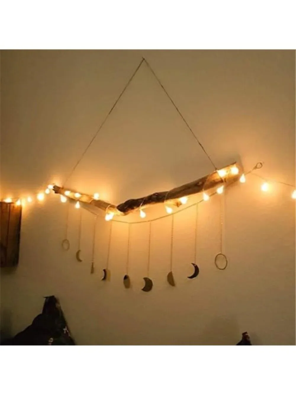 Globe String Lights 50 LED Warm White Fairy Lights Battery Remote Timer